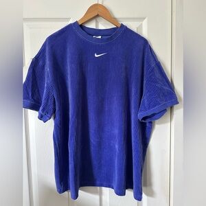Nike Velour Oversized Shirt, purple, Medium